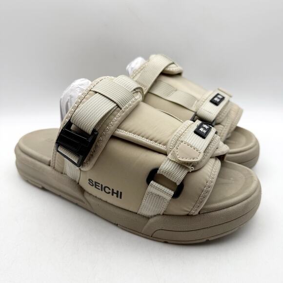 Seichi Mens Yoroi V2 Slide Sandals US 8 EU 41 Stone Tan NIB main image 9